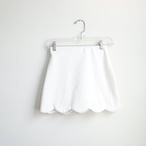TopShop Scallop White Skirt